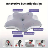 Almohada Cervical Ergonómica Memory Foam 2 en 1 – Diseño Mariposa